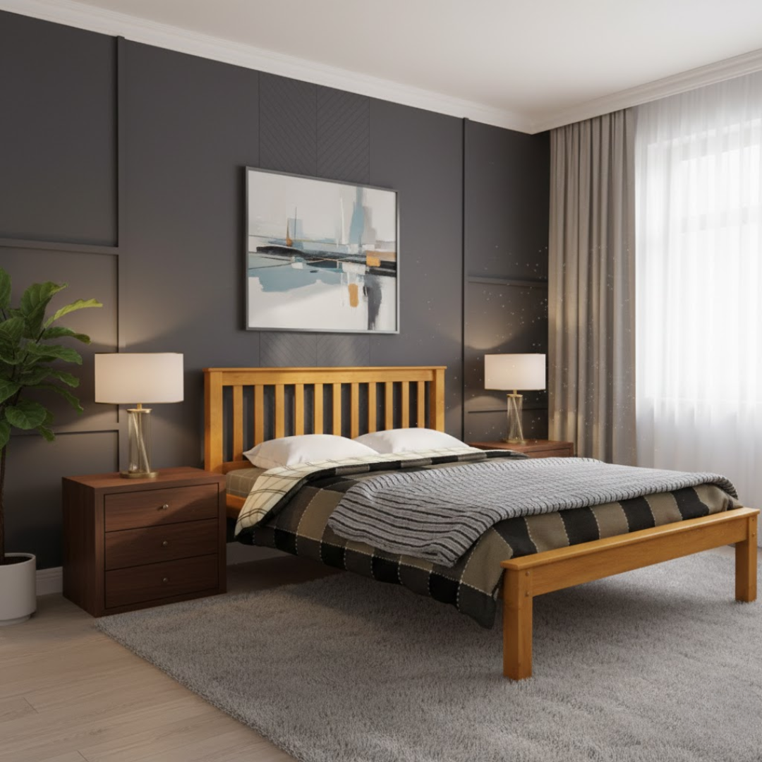 Mission Honey Bed Frame