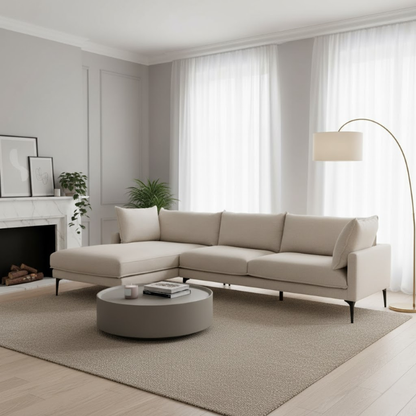 Freya Cream 3-Seater Sofa