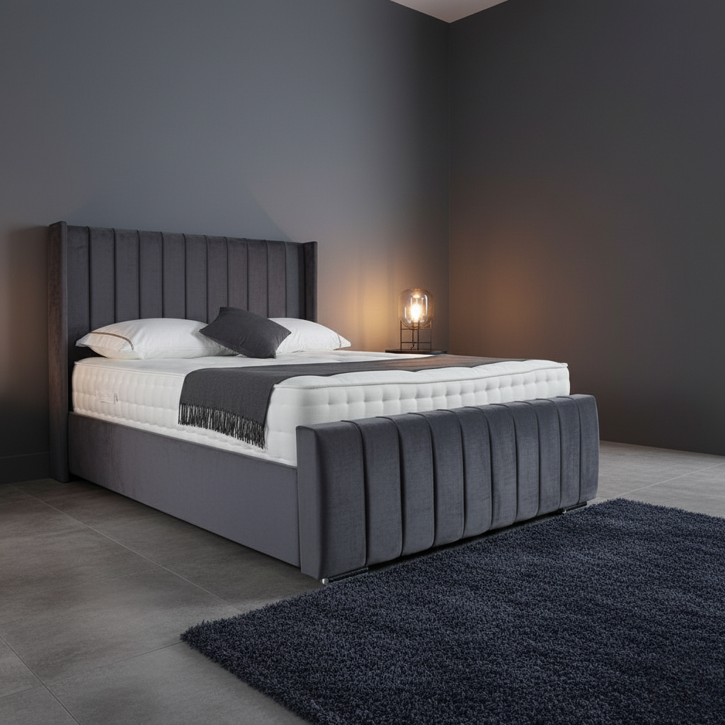 Clara Upholstered Bed Frame - Optional Mattress