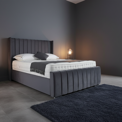 Clara Upholstered Bed Frame - Optional Mattress