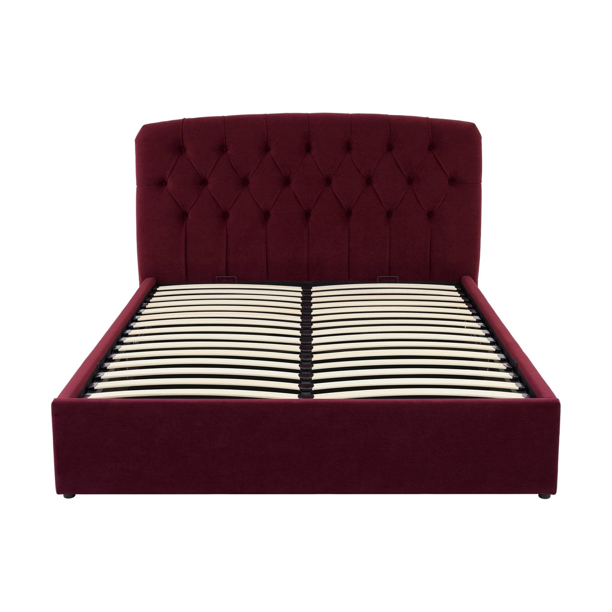 Hebden Ottoman Storage Bed - Berry