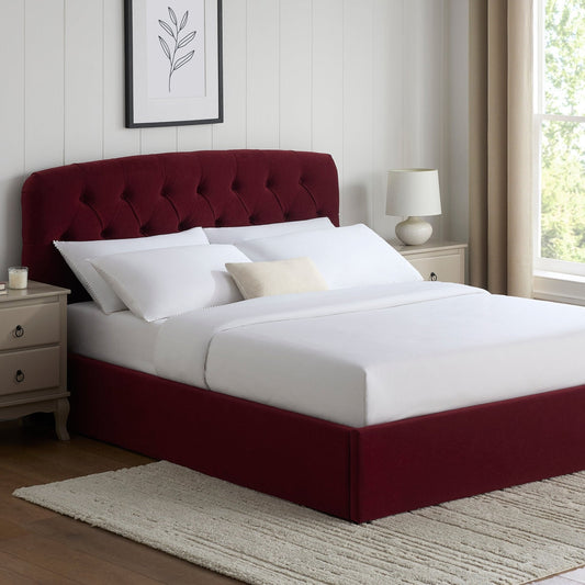 Hebden Ottoman Storage Bed - Berry