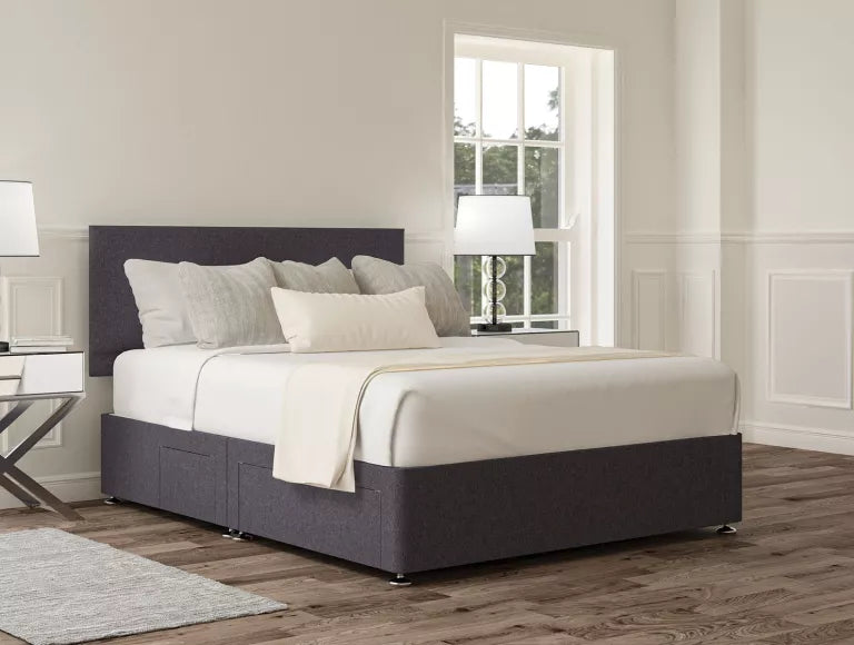 Henley Upholstered Headboard and Divan Base – view 3
