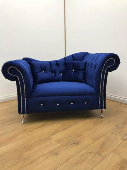 Lulu chesterfield sofa set 3 plus 2 seater – view 6