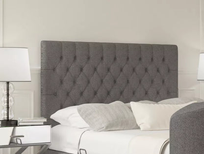 Claridge Upholstered Hugo Platinum Ottoman TV Bed - Bed Frame Only