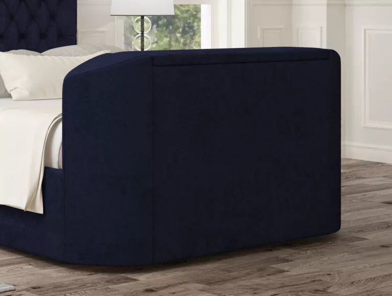 Claridge Upholstered Hugo Royal Ottoman TV Bed - Bed Frame Only