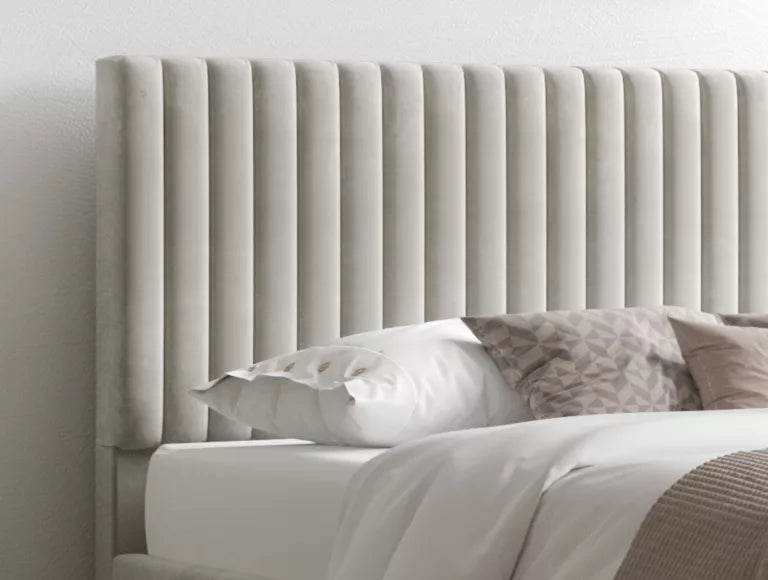 Levisham Ottoman Silver Kimiyo Linen Bed Frame Only – view 2