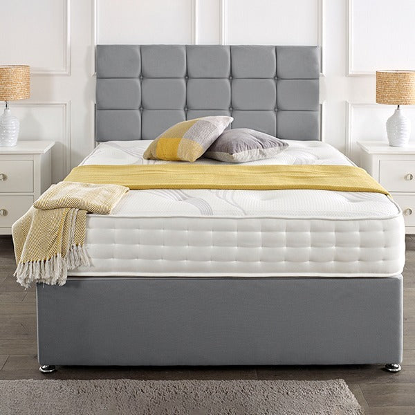 Rio Headboard Divan Set - Choice of Mattress & Optional Storage