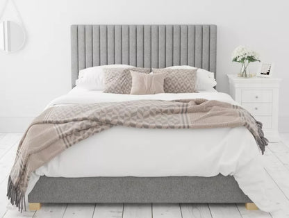 Levisham Ottoman Eire Linen Off White Bed Frame Only