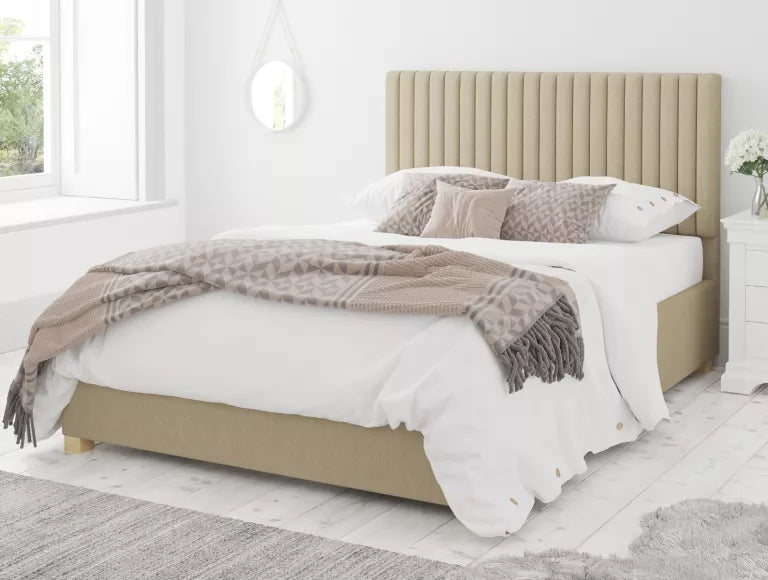 Levisham Ottoman Eire Linen Natural Bed Frame Only – view 4