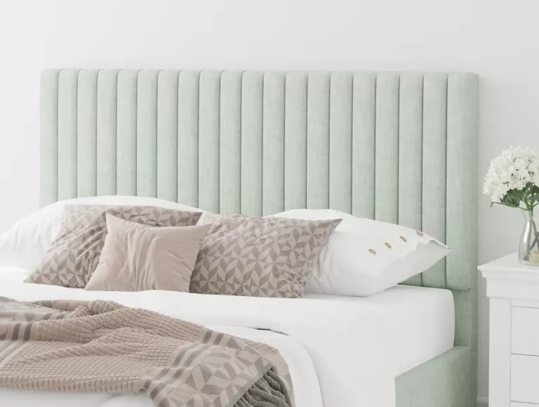 Levisham Ottoman Pastel Cotton Eau De Nil Bed Frame Only – view 3