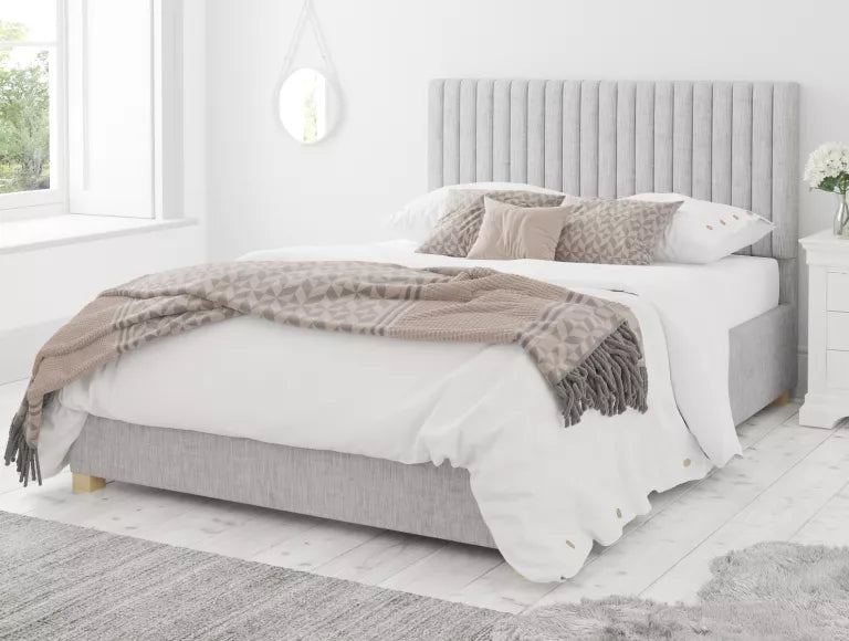 Levisham Ottoman Pastel Cotton Storm Bed Frame Only From – view 4
