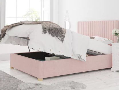 Levisham Ottoman Pastel Cotton Tea Rose Bed Frame Only – view 5