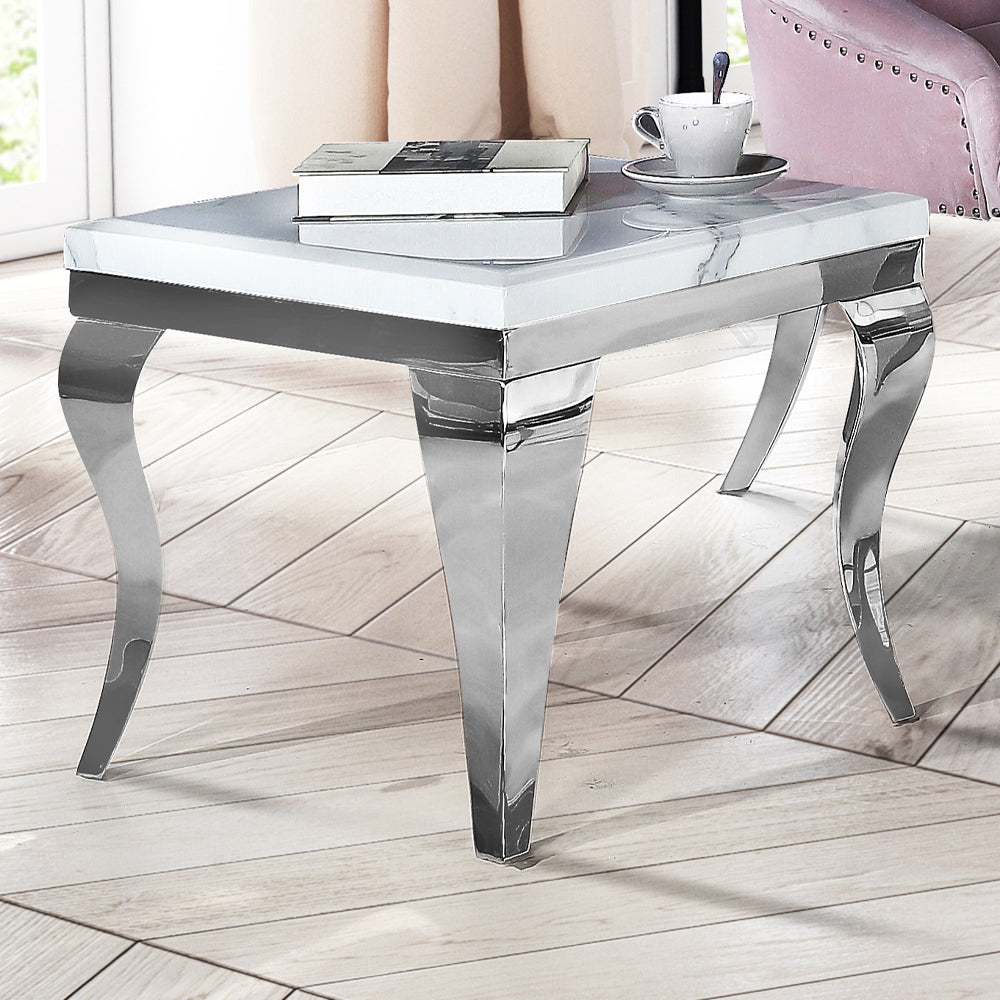 Louis White Lamp table – view 2