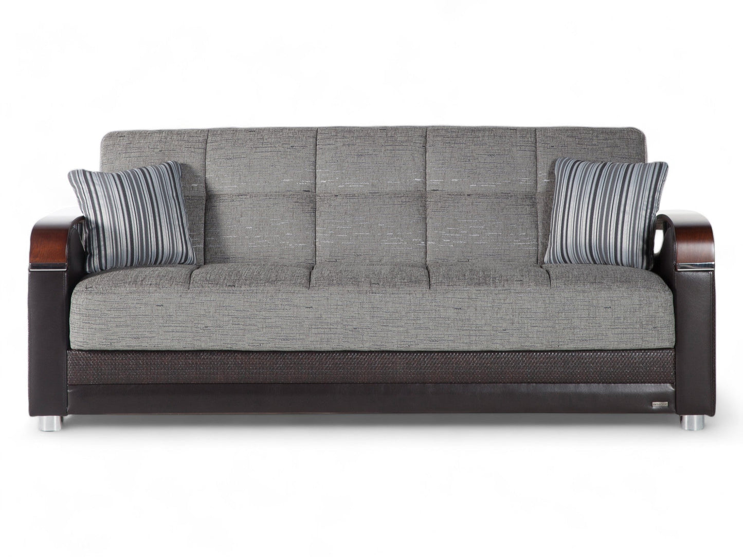 Luna Sleeper Sofa Bed – 87" Wide with Wooden Arms | Mid-Century Modern Convertible Sofa – view 5