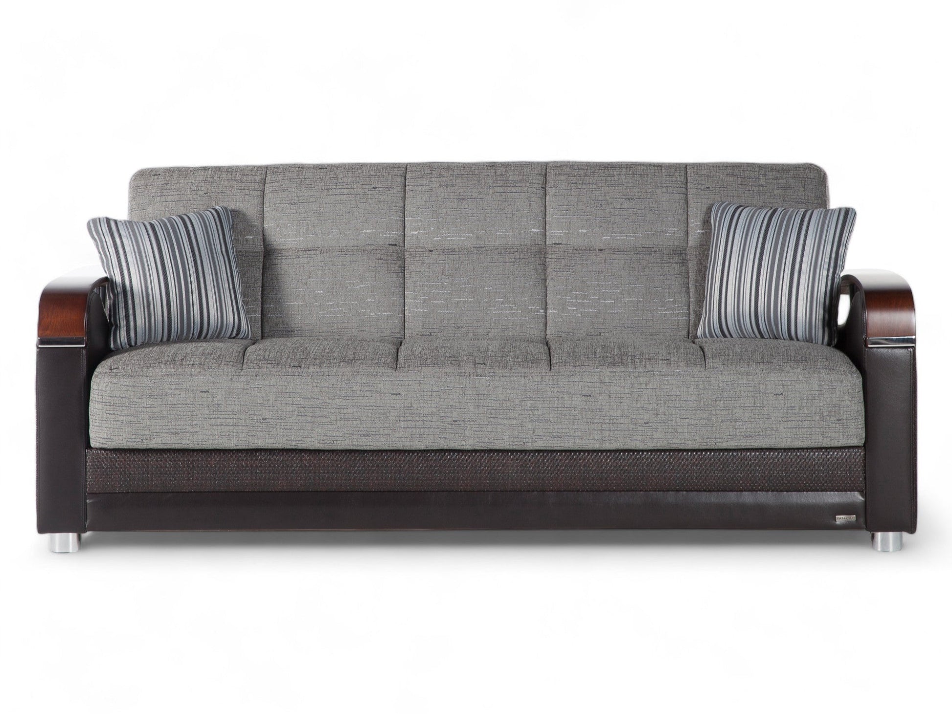 Luna Sleeper Sofa Bed – 87" Wide with Wooden Arms | Mid-Century Modern Convertible Sofa – view 5