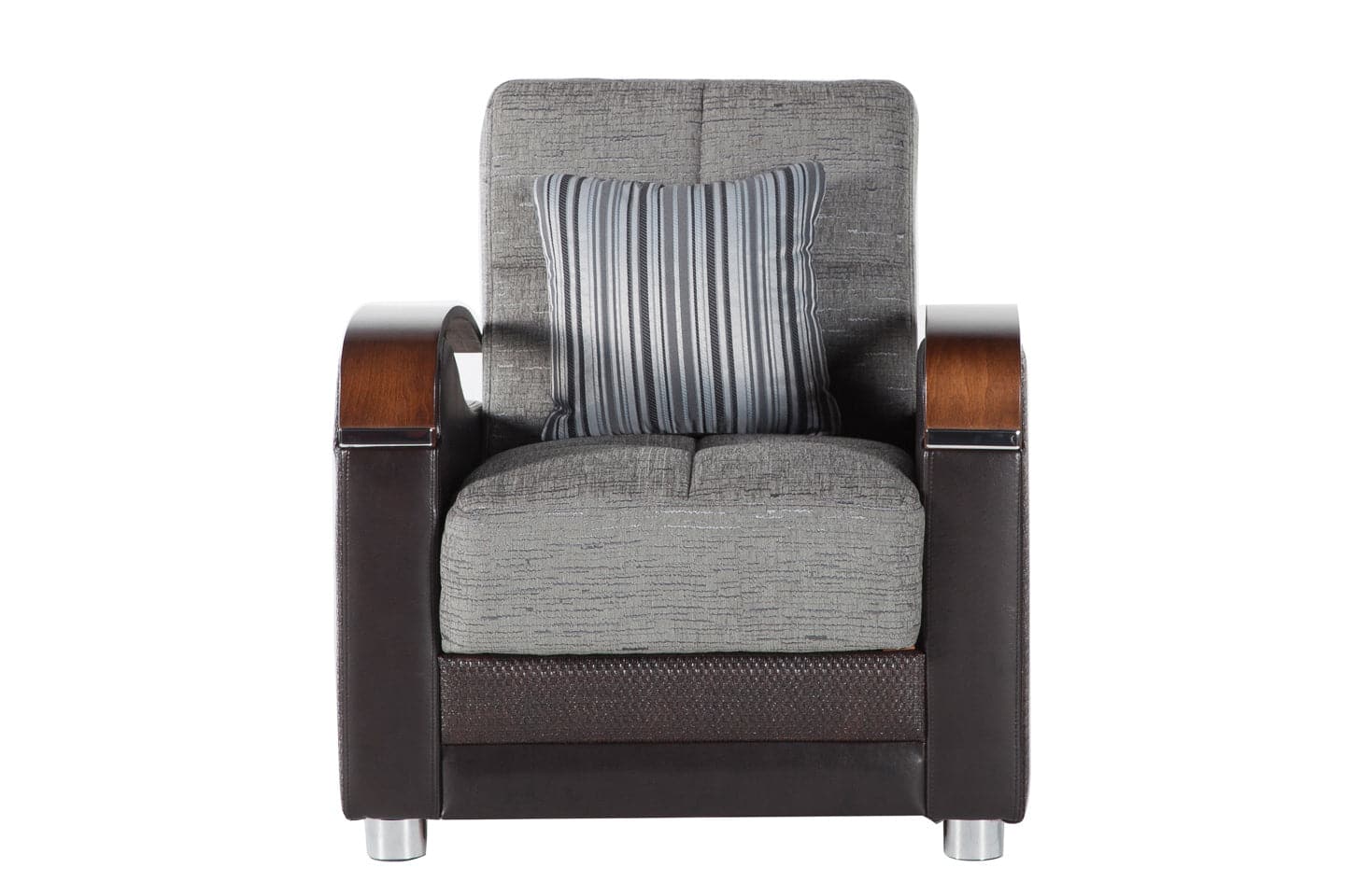 Luna Sleeper Sofa Bed – 87" Wide with Wooden Arms | Mid-Century Modern Convertible Sofa – view 10