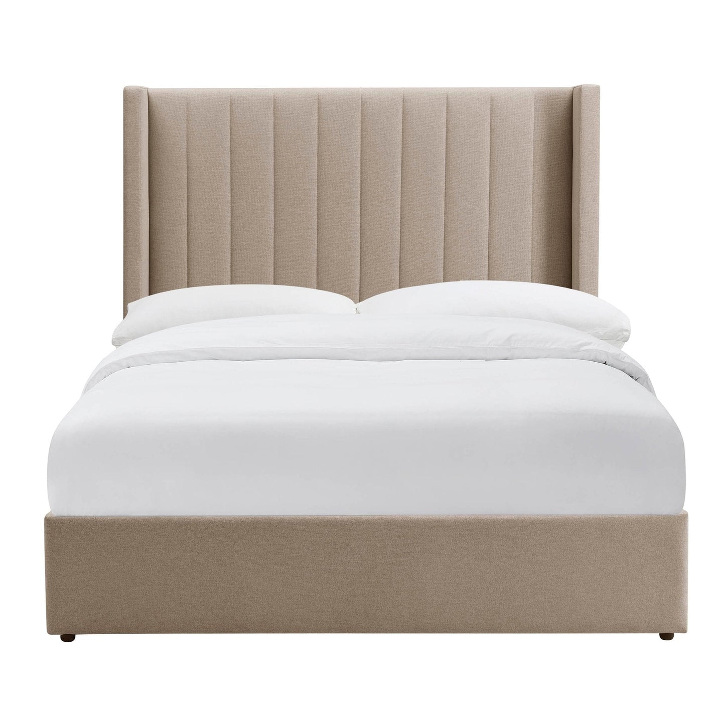Madison Ottoman Storage Bed - Oatmeal