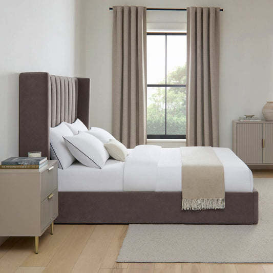 Madison Ottoman Storage Bed - Taupe