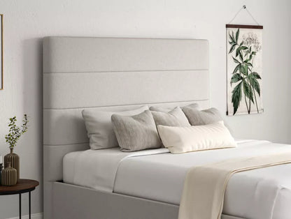 Milano Arran Natural Upholstered Ottoman Bed Frame Only