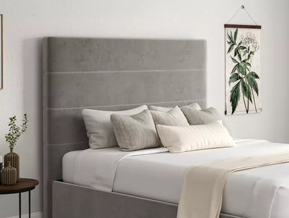 Milano Hugo Platinum Upholstered Ottoman Bed Frame Only