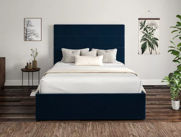 Milano Hugo Royal Upholstered Ottoman Bed Frame Only