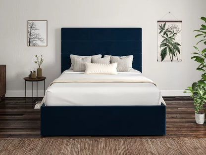 Milano Hugo Royal Upholstered Ottoman Bed Frame Only