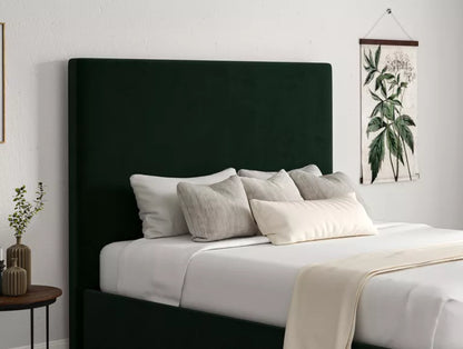 Napoli Hugo Bottle Green Upholstered Ottoman Bed Frame Only