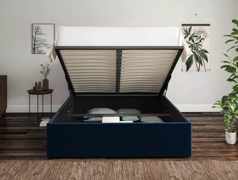 Napoli Hugo Royal Upholstered Ottoman Bed Frame Only – view 2