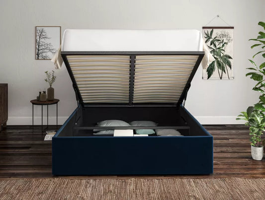 Napoli Hugo Royal Upholstered Ottoman Bed Frame Only – view 2