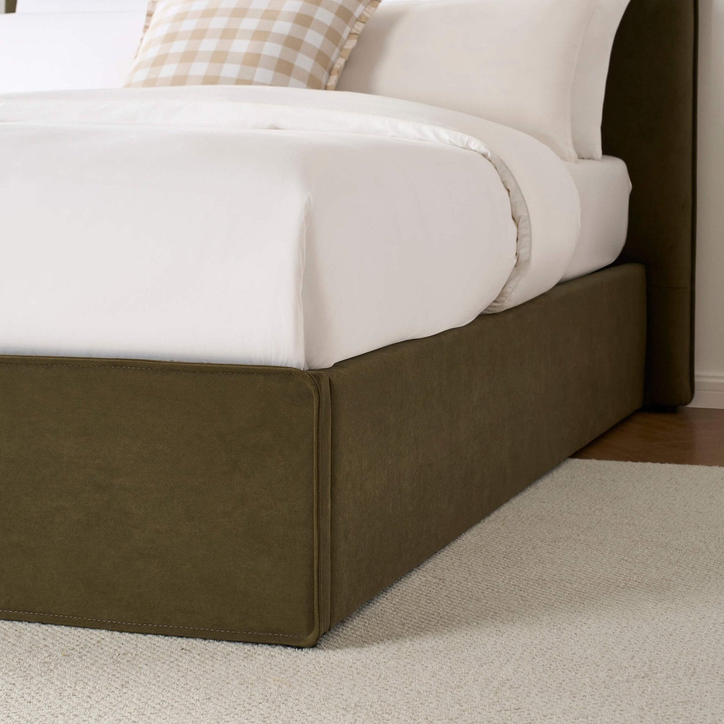 Oslo Ottoman Storage Bed - Olive