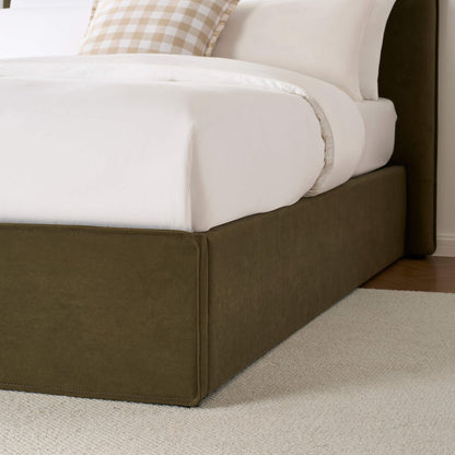 Oslo Ottoman Storage Bed - Olive