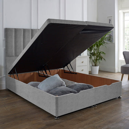 Henley Ottoman End Lift Storage Divan Bed - Optional Headboard