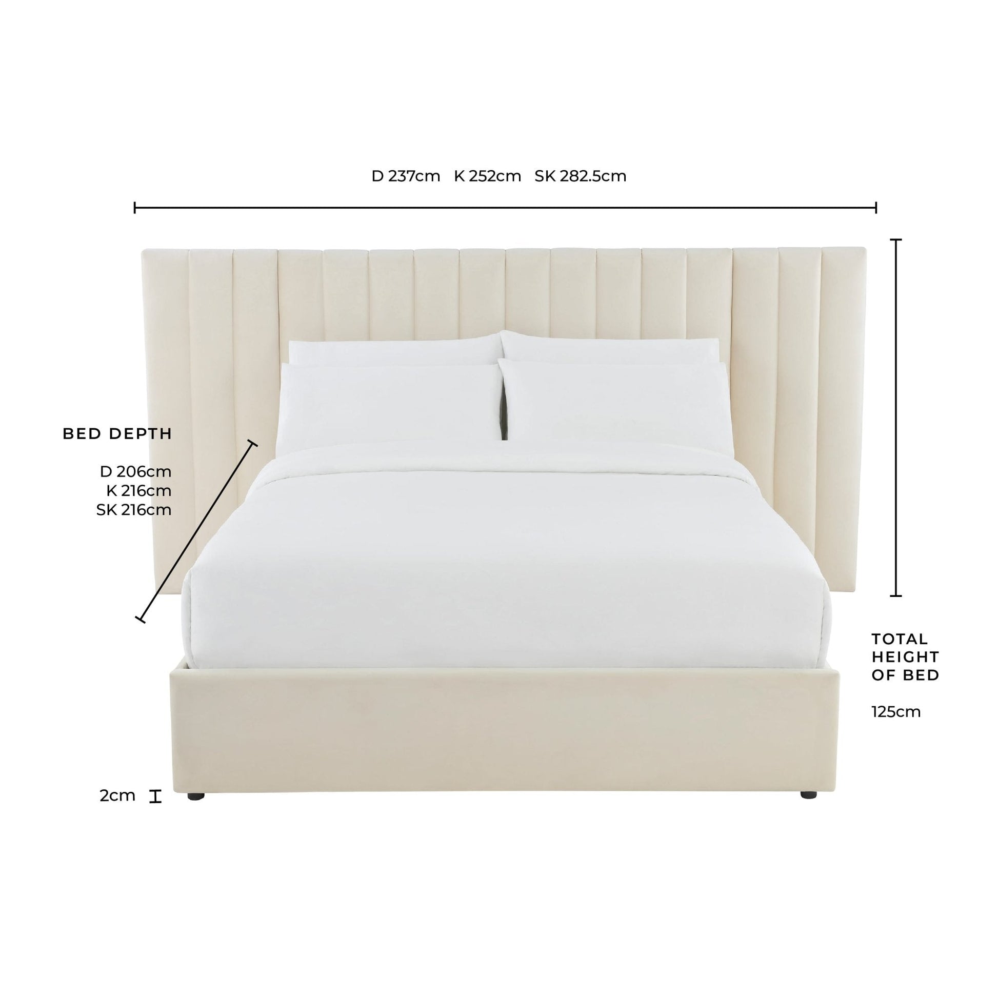 Providence Ottoman Bed - Taupe