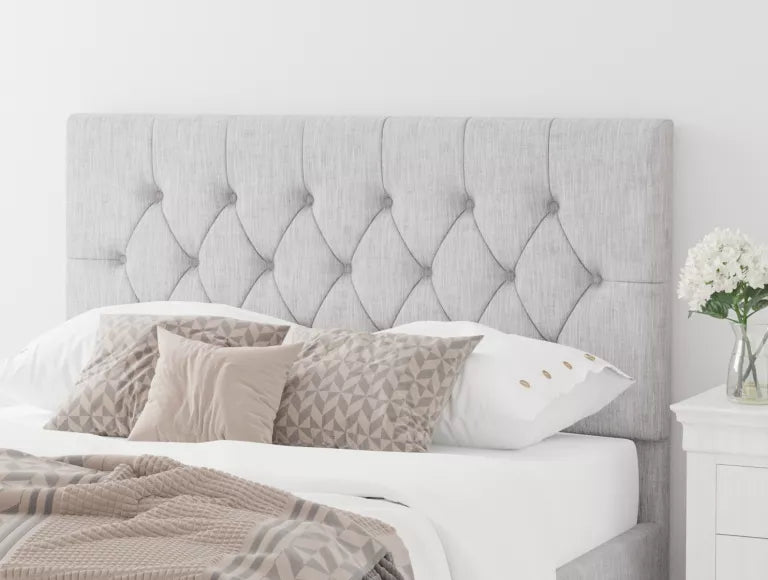 York Ottoman Pastel Cotton Storm Bed Frame Only