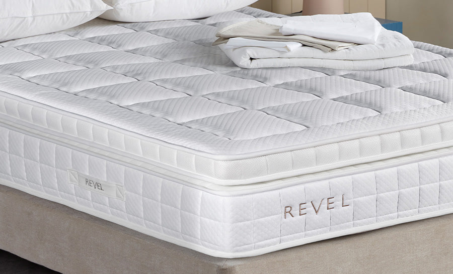 Revel BoxTop Foam Encased Medium-Firm Gel infused Premium Pocket Sprung mattress