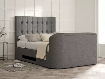 Dorchester Upholstered Arran Pebble Ottoman TV Bed – view 3