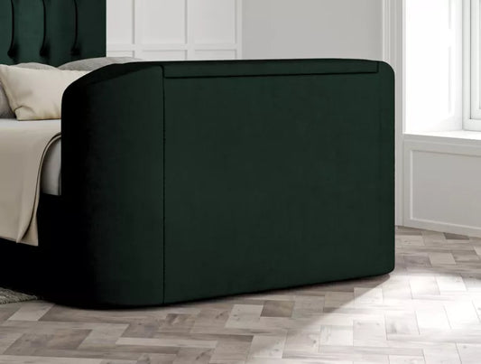 Dorchester Upholstered Hugo Bottle Green Ottoman TV Bed – view 2
