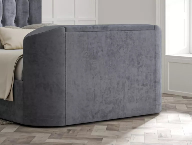 Dorchester Upholstered Hugo Platinum Ottoman TV Bed – view 2