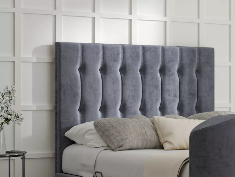 Dorchester Upholstered Hugo Platinum Ottoman TV Bed – view 3