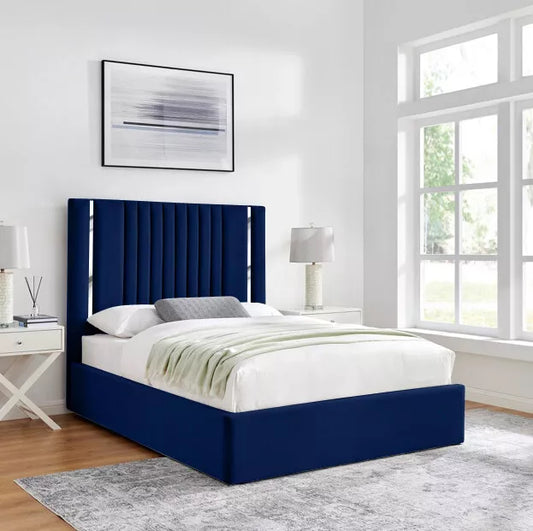 Divan Bed Frame Plush Velvet Ottoman Gas Lift Storage Double & King Size Bed – view 2
