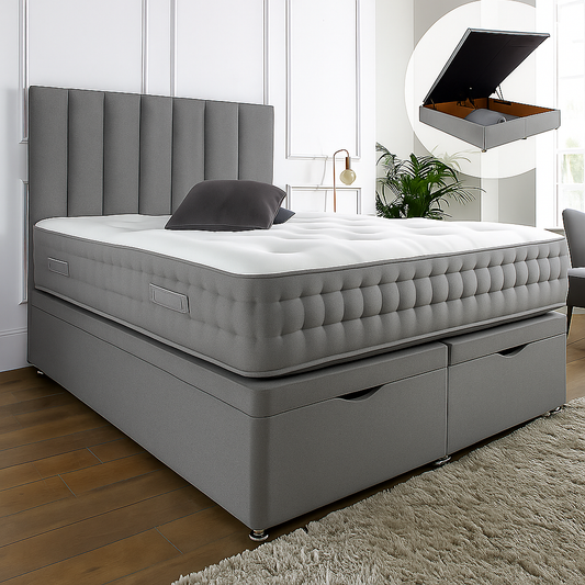 Henley Ottoman End Lift Storage Divan Bed – view 2