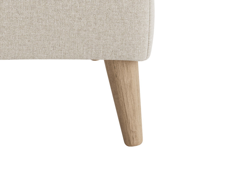 Sugarplum Footstool - Sugarplum Footstool with Wooden Legs