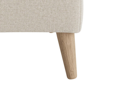 Sugarplum Footstool - Sugarplum Footstool with Wooden Legs