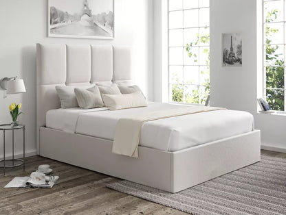 Turin Arran Natural Upholstered Ottoman Bed Frame Only