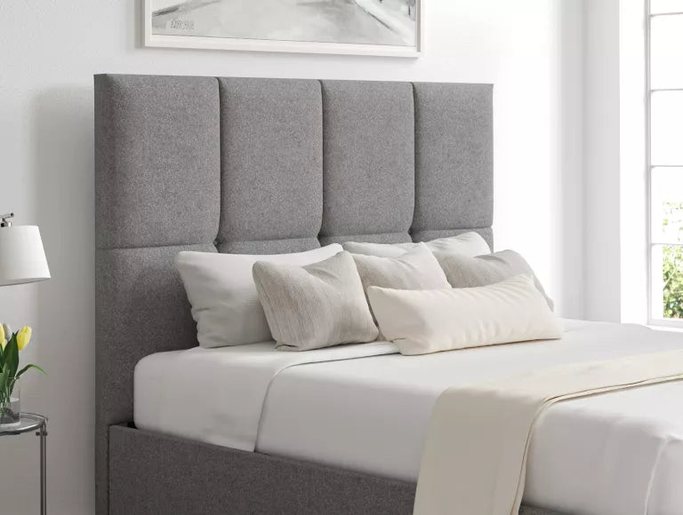 Turin Arran Pebble Upholstered Ottoman Bed Frame Only