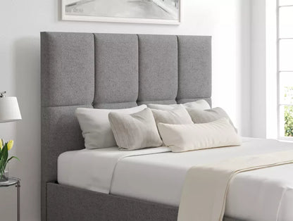 Turin Arran Pebble Upholstered Ottoman Bed Frame Only