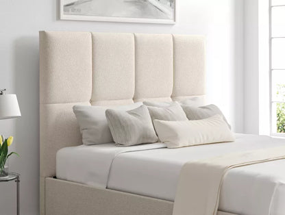 Turin Boucle Ivory Upholstered Ottoman Bed Frame Only
