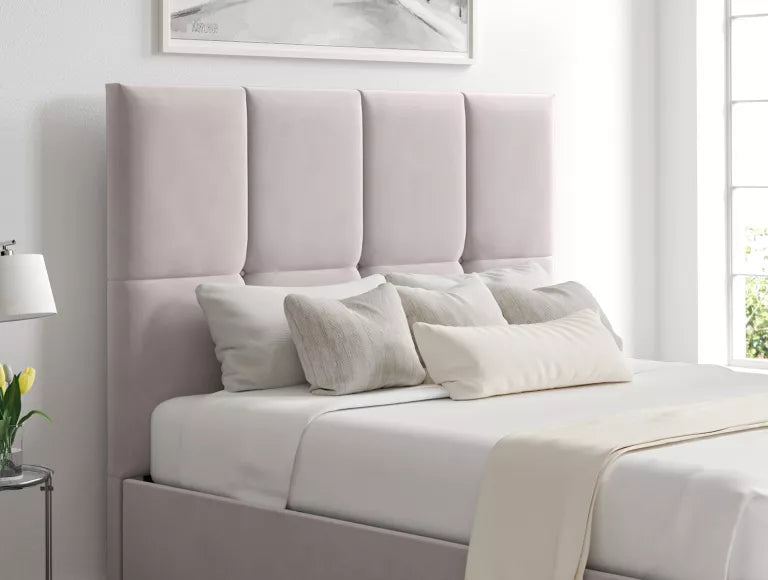 Turin Hugo Dove Upholstered Ottoman Bed Frame Only