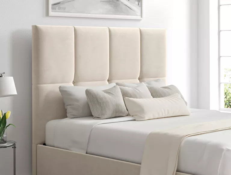 Turin Hugo Ivory Upholstered Ottoman Bed Frame Only